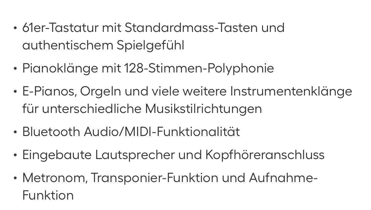 Roland Strumenti musicali: Roland GO PIANO 61 P – Usato da Egerkingen venduto da TizianaG. 6