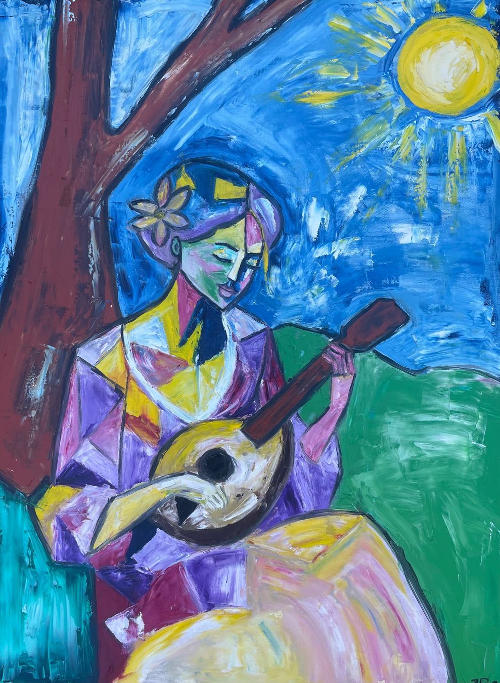 Dipinti: Nachmittag mit Mandoline – Nuovo e nell'imballaggio originale da Zurich venduto da zuz_f89x