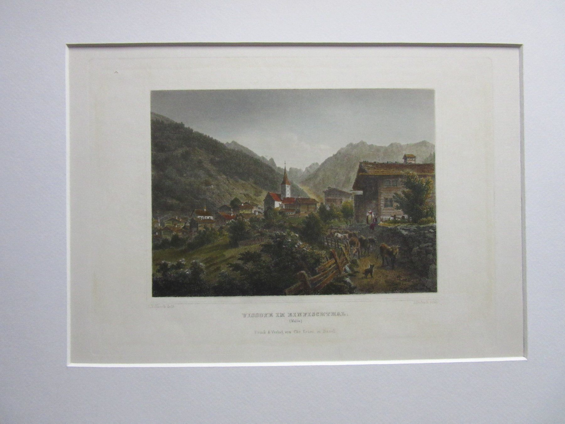 Incisioni: EINFISCHTAL STICH MIT PASSEPARTOUT – Usato da Gersau venduto da kunst-online 1