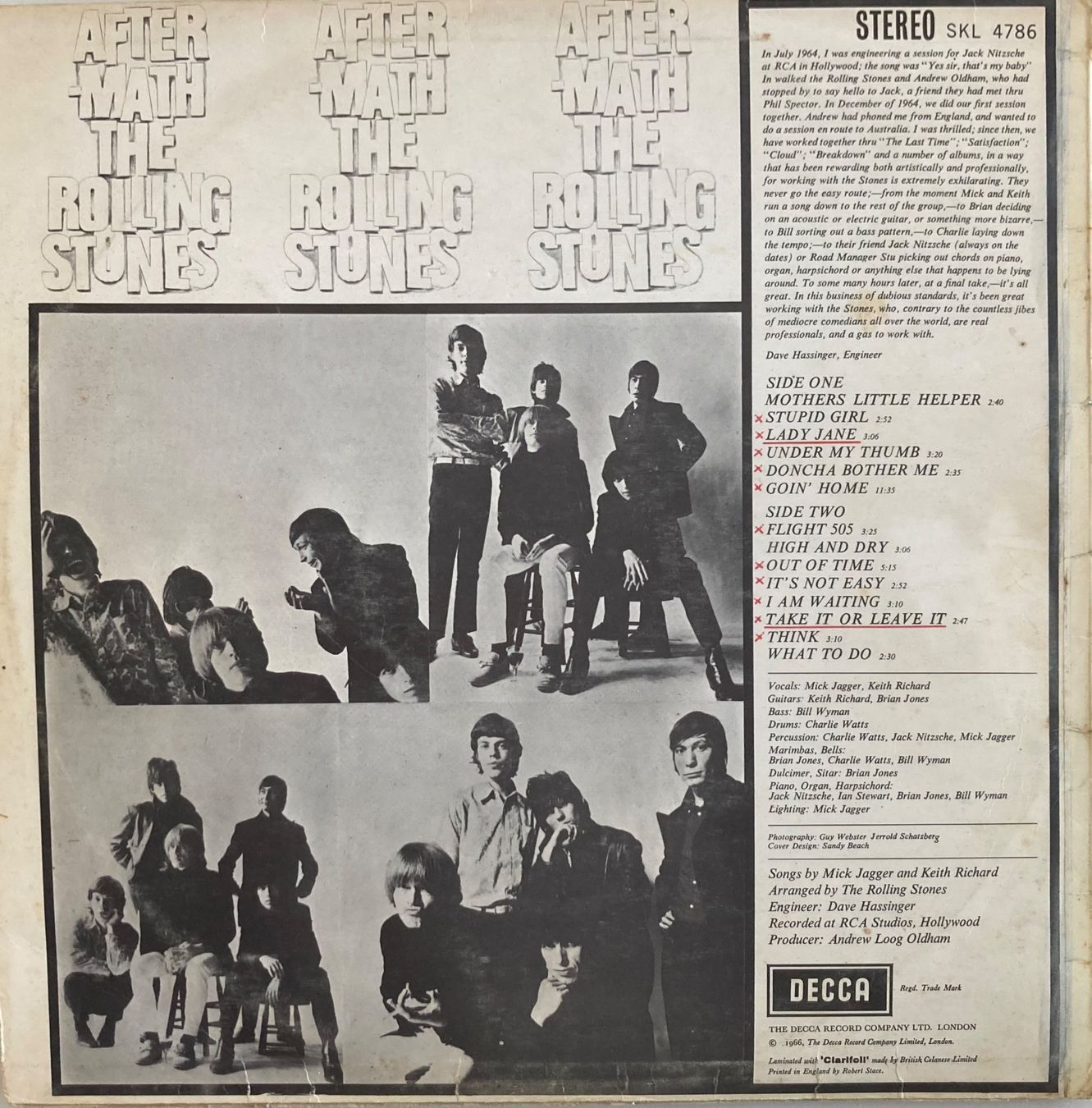 Dischi in vinile: THE ROLLING STONES - AFTERMATH – Usato da Poliez-Pittet venduto da Newtown-Records 1