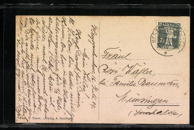 Cartoline postali: AK Herzogenbuchsee, Haushaltungsschule – Usato da Berlin venduto da bartko-reher 1