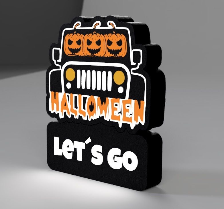 Lampade: Lightbox lumière led TRUCK HALLOWEEN – Nuovo (secondo la descrizione) da Vicques venduto da PAMB3D