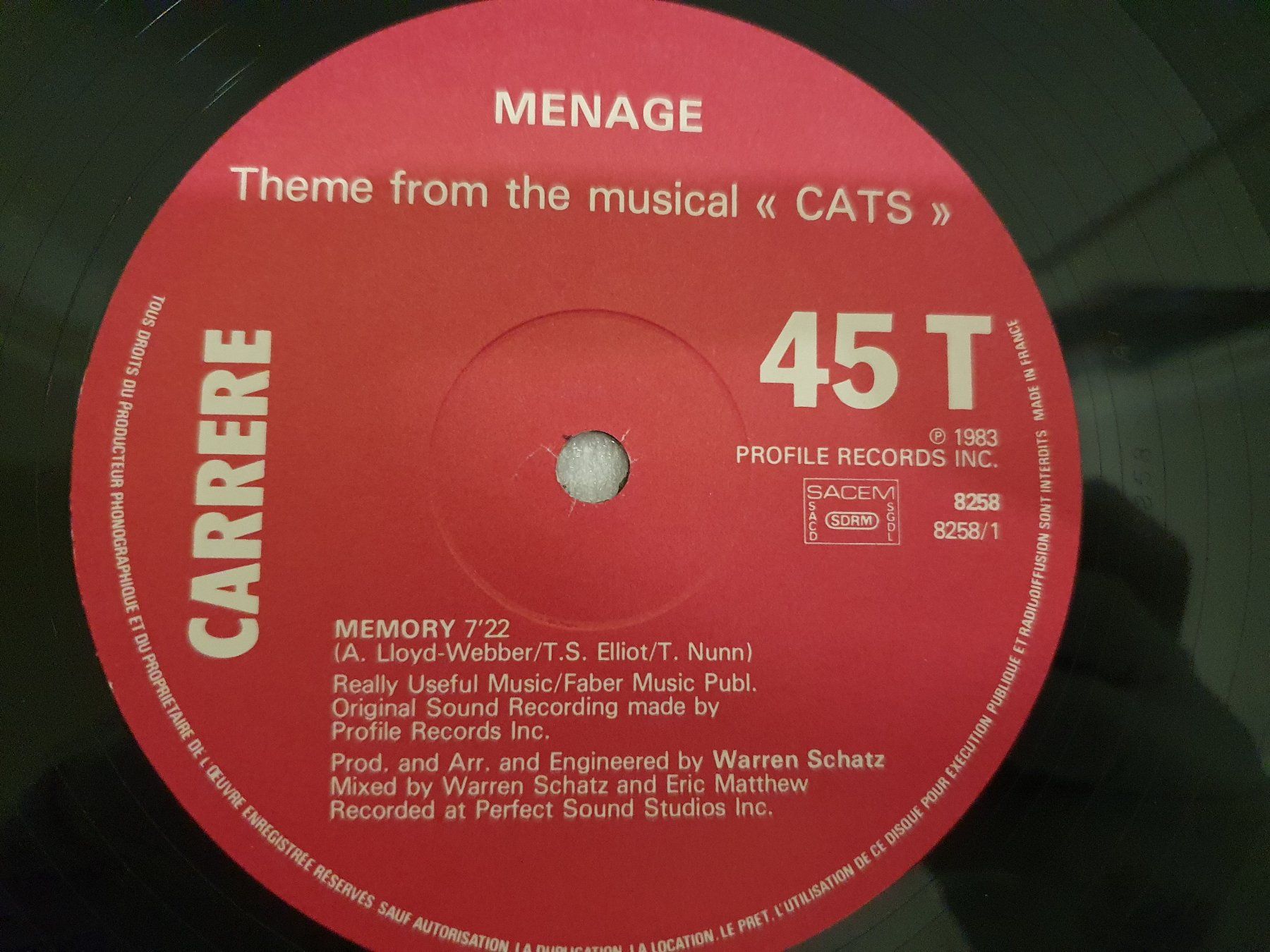 Dischi in vinile: Menage – Memory (Maxi, Disco, Electronic) – Usato da Uster venduto da Vinyl-Leidenschaft 4