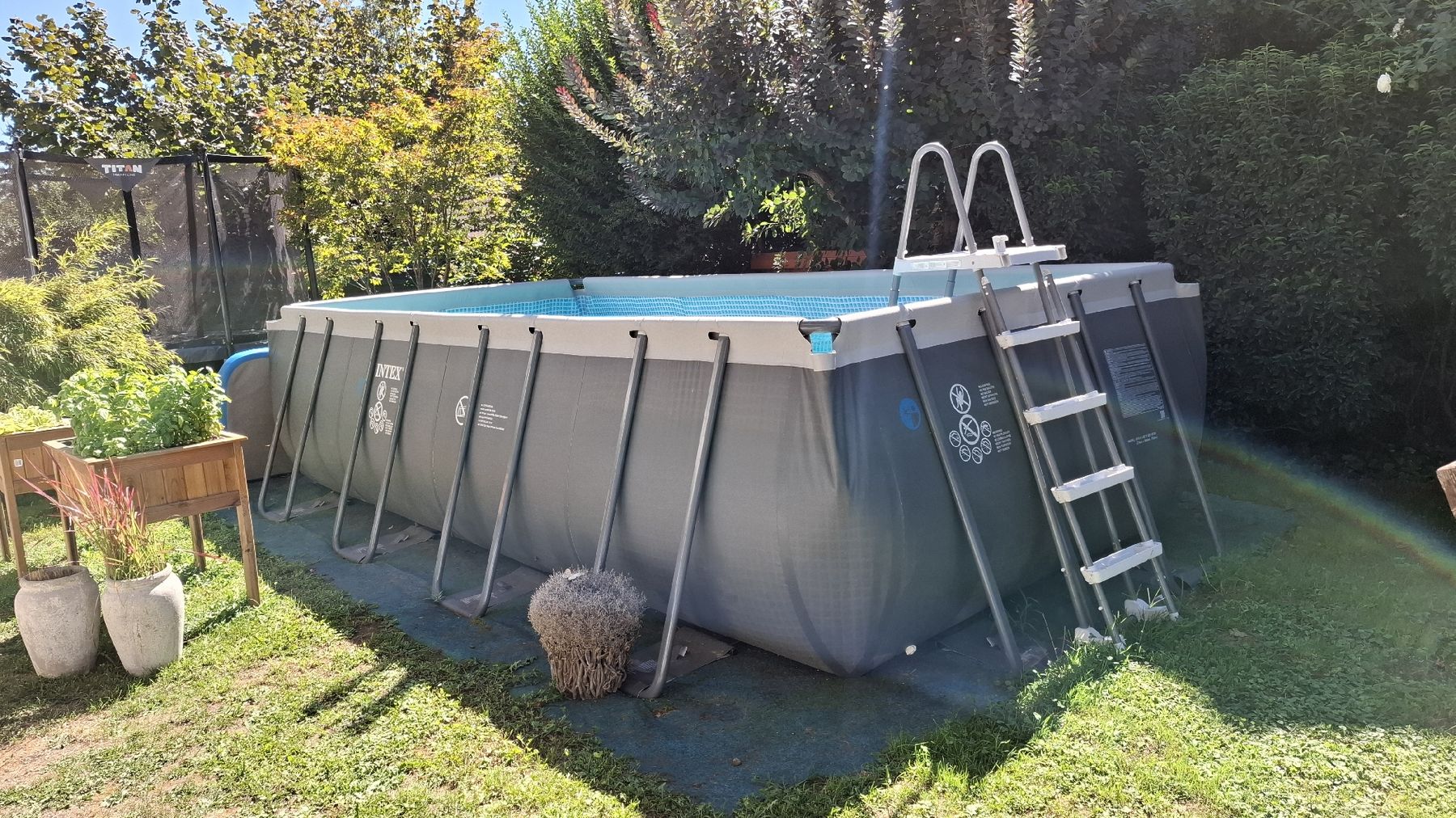 Intex Piscine: Aussenpoolanlage komplett – Usato da Künten venduto da Rocchi71 2