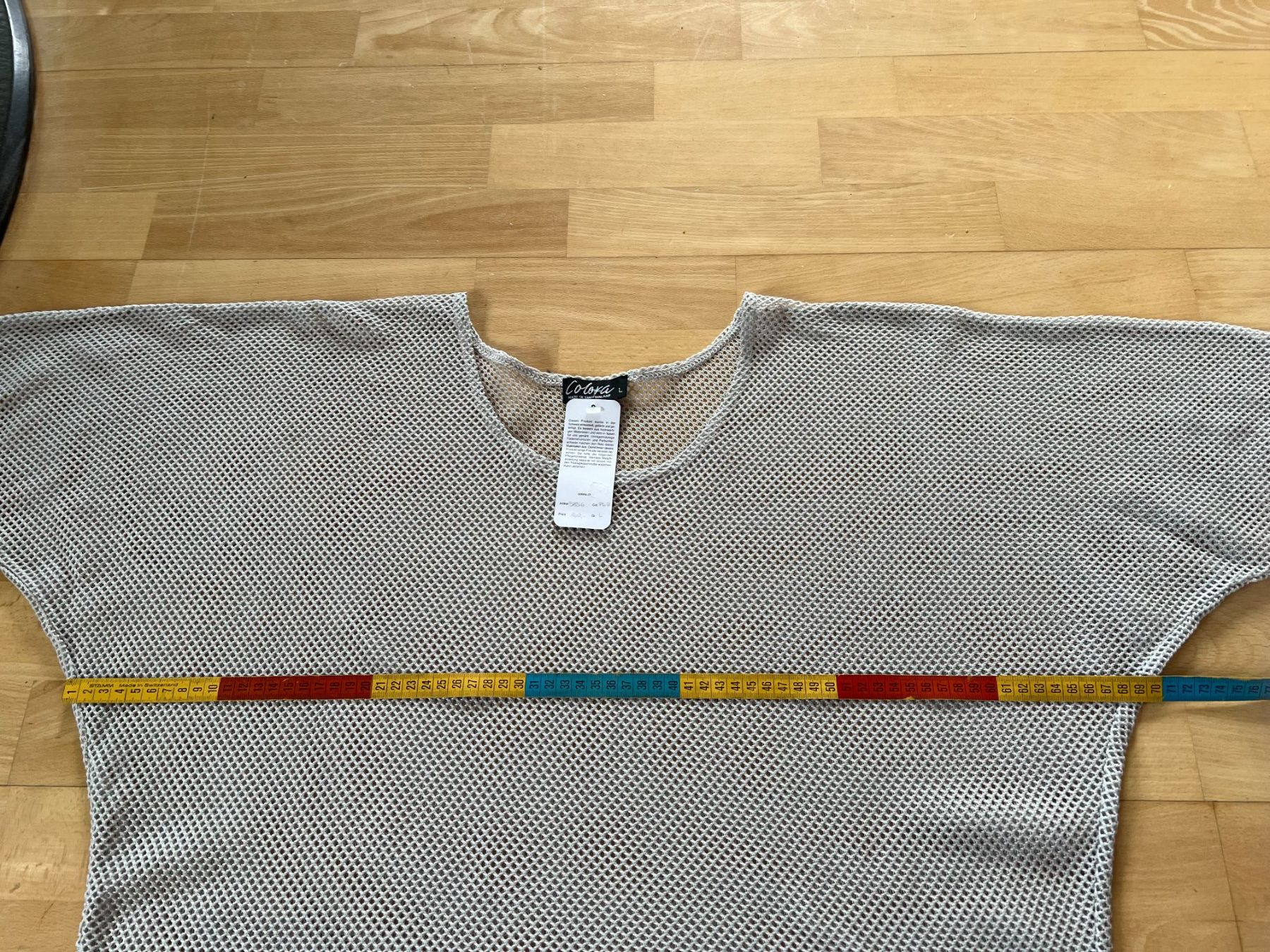 Colora Blusen: transparentes Colora Shirt, Gr. L, Hellgrau, NEU – Neu und originalverpackt aus Worb von farben20zauber 4