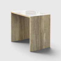 Beistelltisch // Travertin // 49 cm hoch