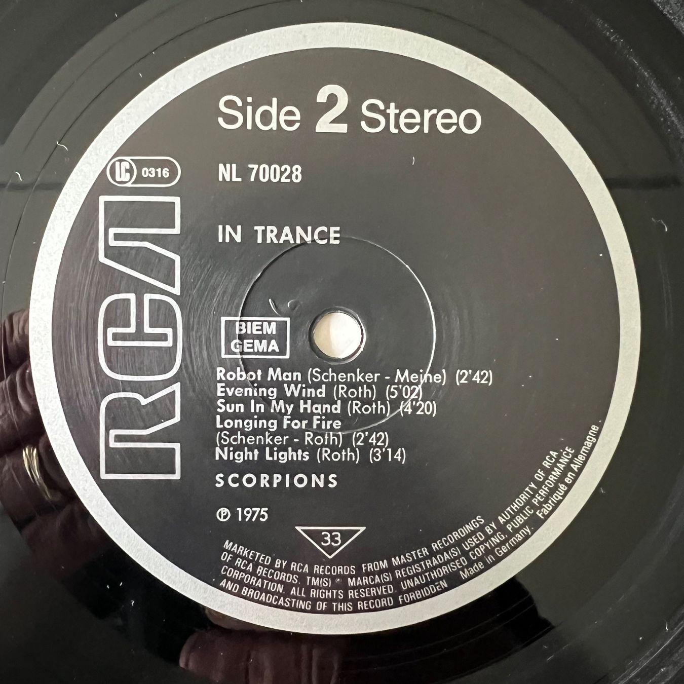 Dischi in vinile: Scorpions - In Trance / D-Press. 1983 - Very nice Copy – Usato da Gais venduto da soundcave57 2