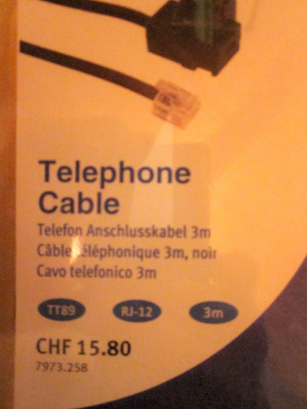 Cavi: Telefonkabel diverse – Usato da Binningen venduto da flugi30 1