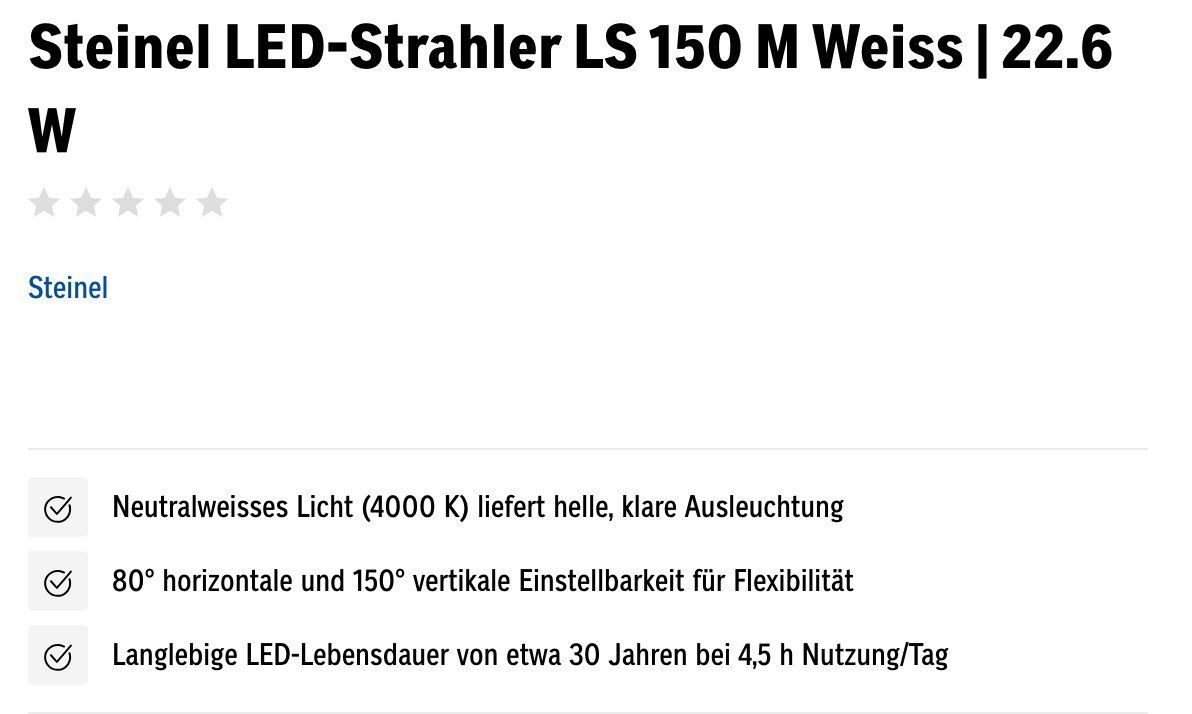 Steinel Lampade: Steinel LED Aussenleuchte – Usato da Glattfelden venduto da Lindana02 1