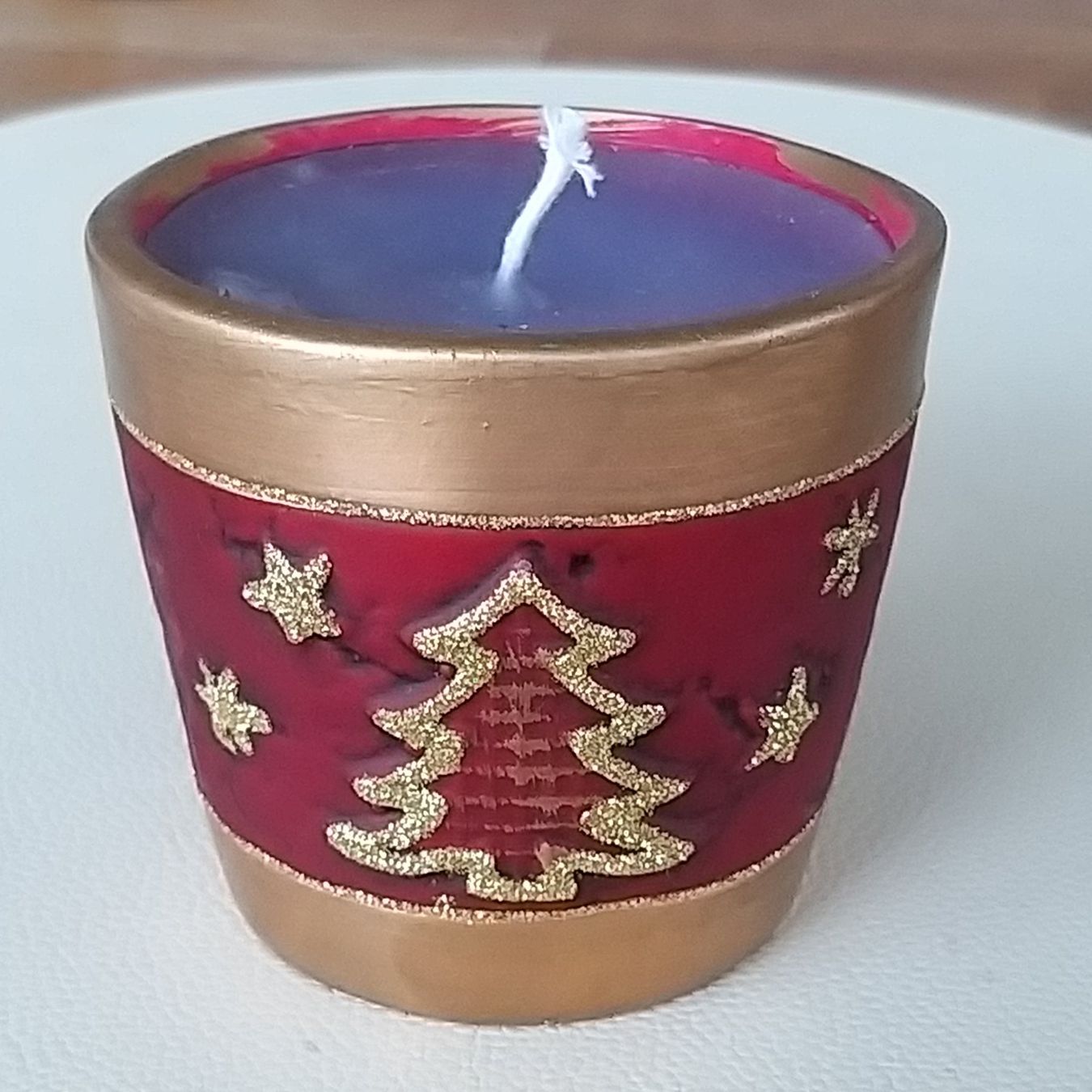 Candele: Bougie décorative dans pot – Nuovo (secondo la descrizione) da Onnens VD venduto da Bleuet06