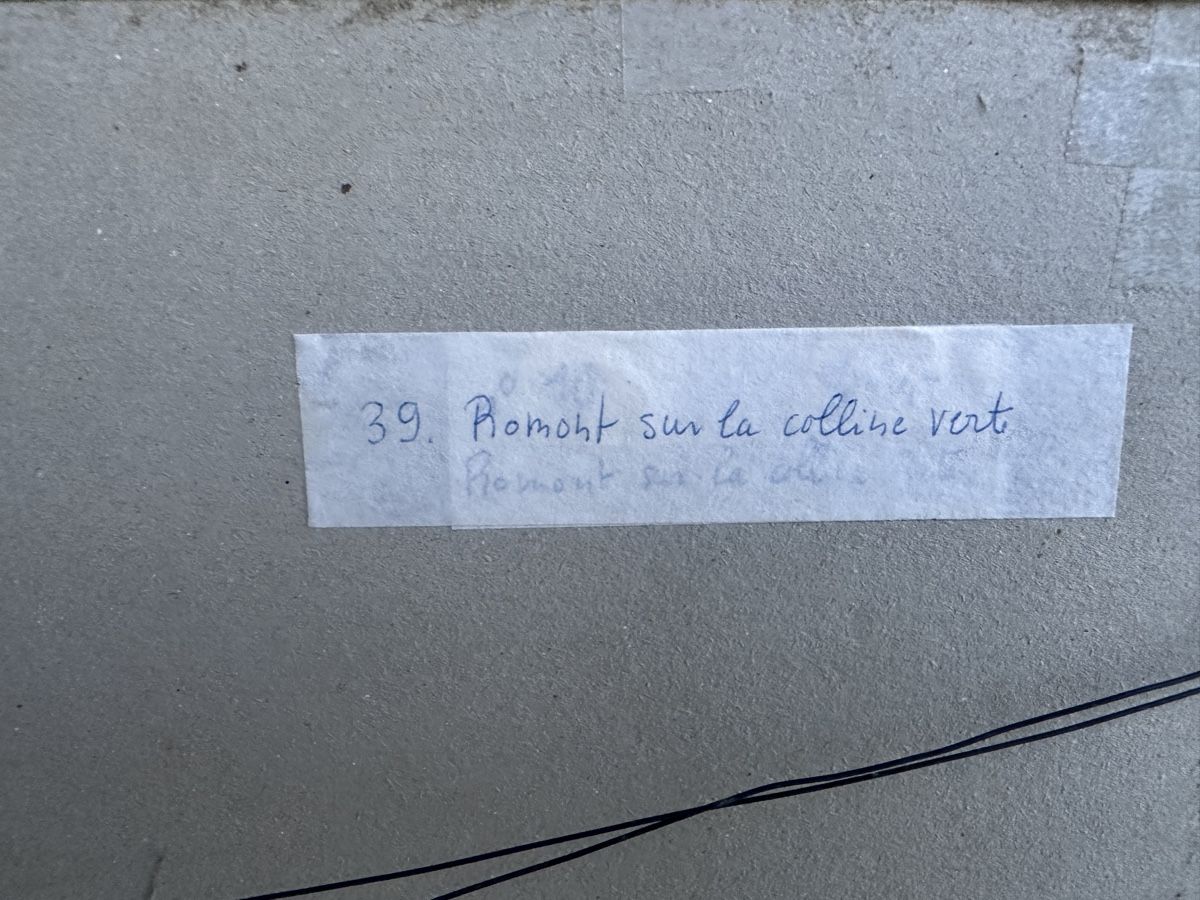 Dipinti: A. Aubert (XXe) | Romont aquarelle – Usato da Gampelen venduto da theboywhoworks 3