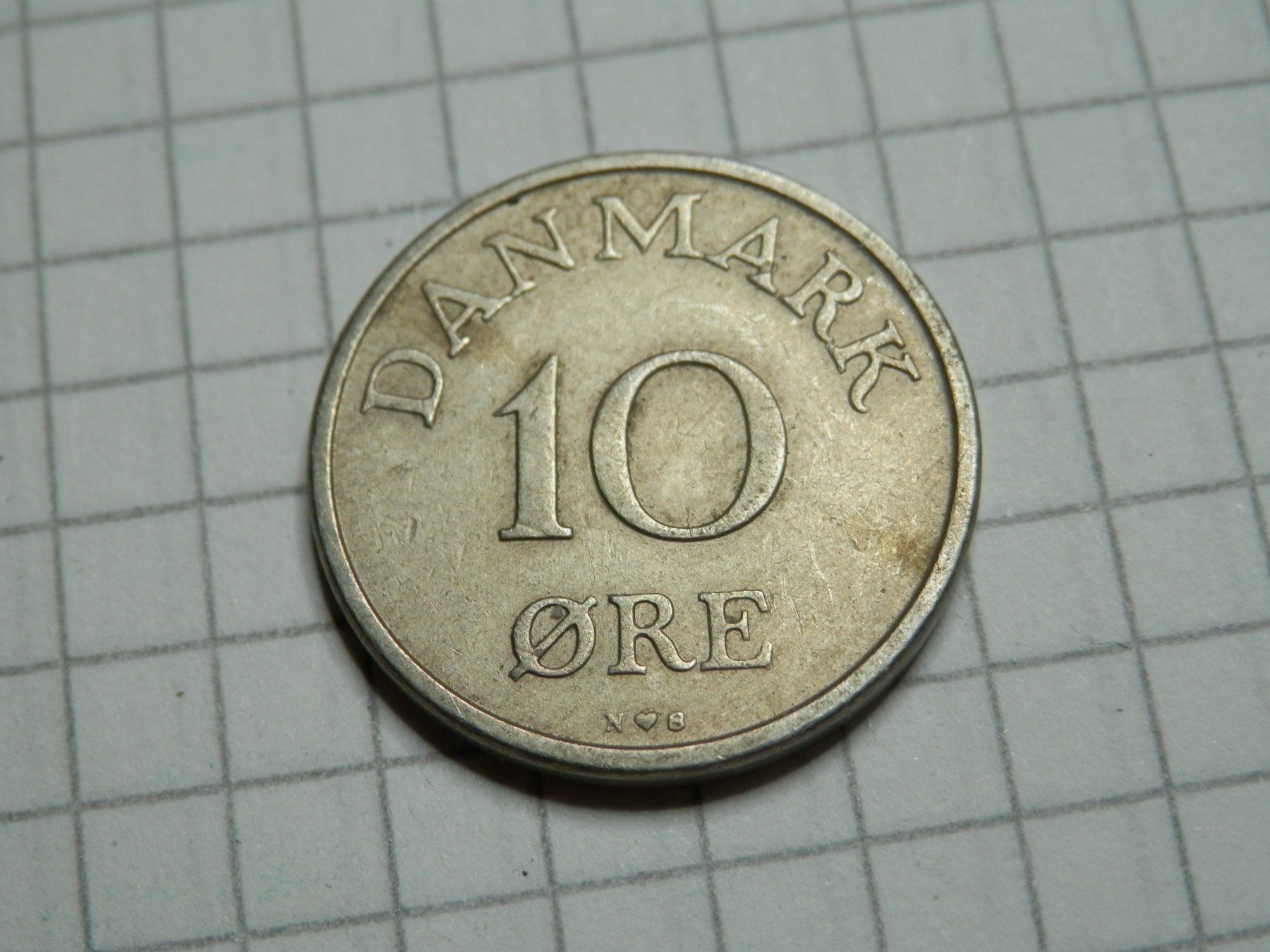 Alle Münzen: Dänemark  10 Öre, 1955 – Gebraucht aus Weiach von weiach81 1