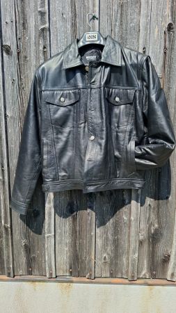 Herren Lederjacke schwarz Grösse M guter Zustand