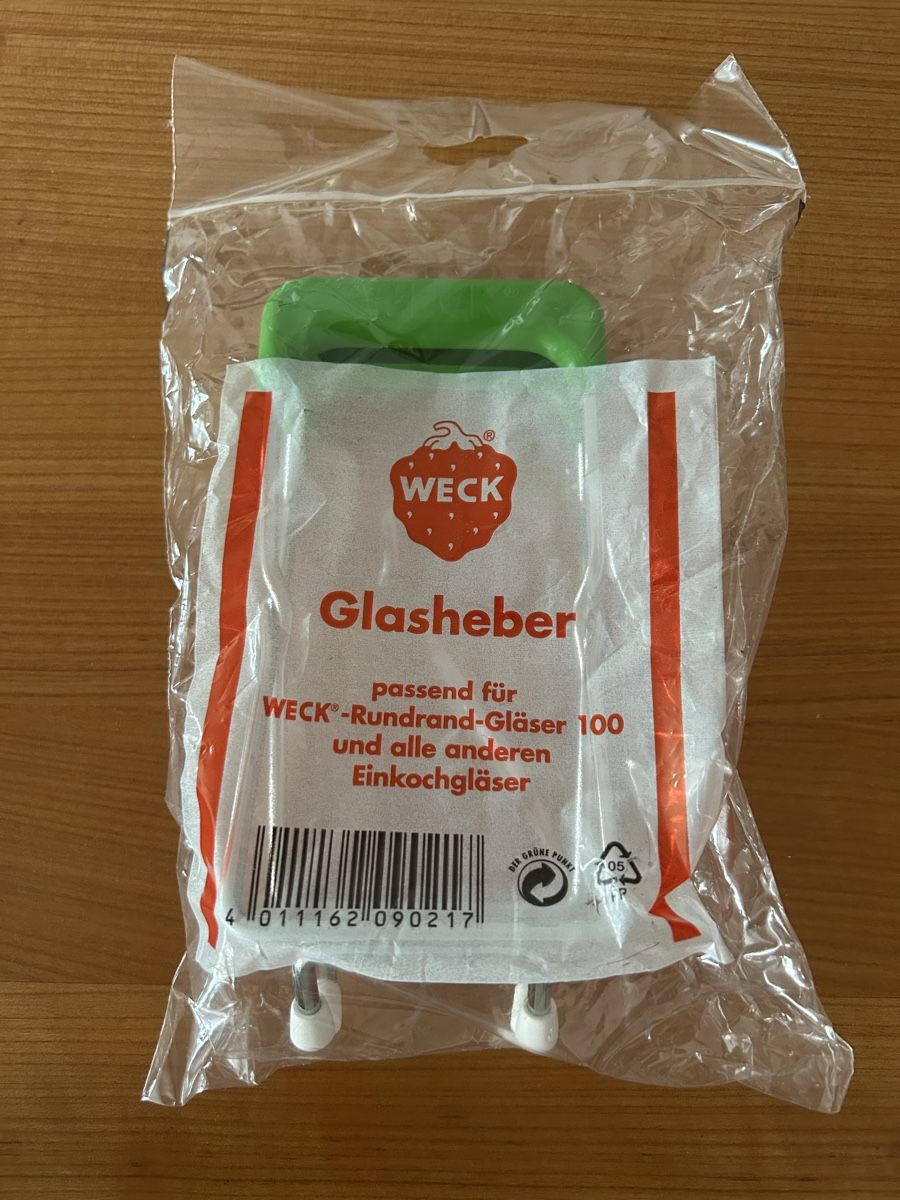 Weck Behälter & Ähnliches: Weck Glasheber passend f. Rundrandgl. 100 neu – Neu und originalverpackt aus Bözberg von Daflusa