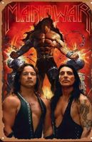 Manowar - Blechschild Metal Rock Band