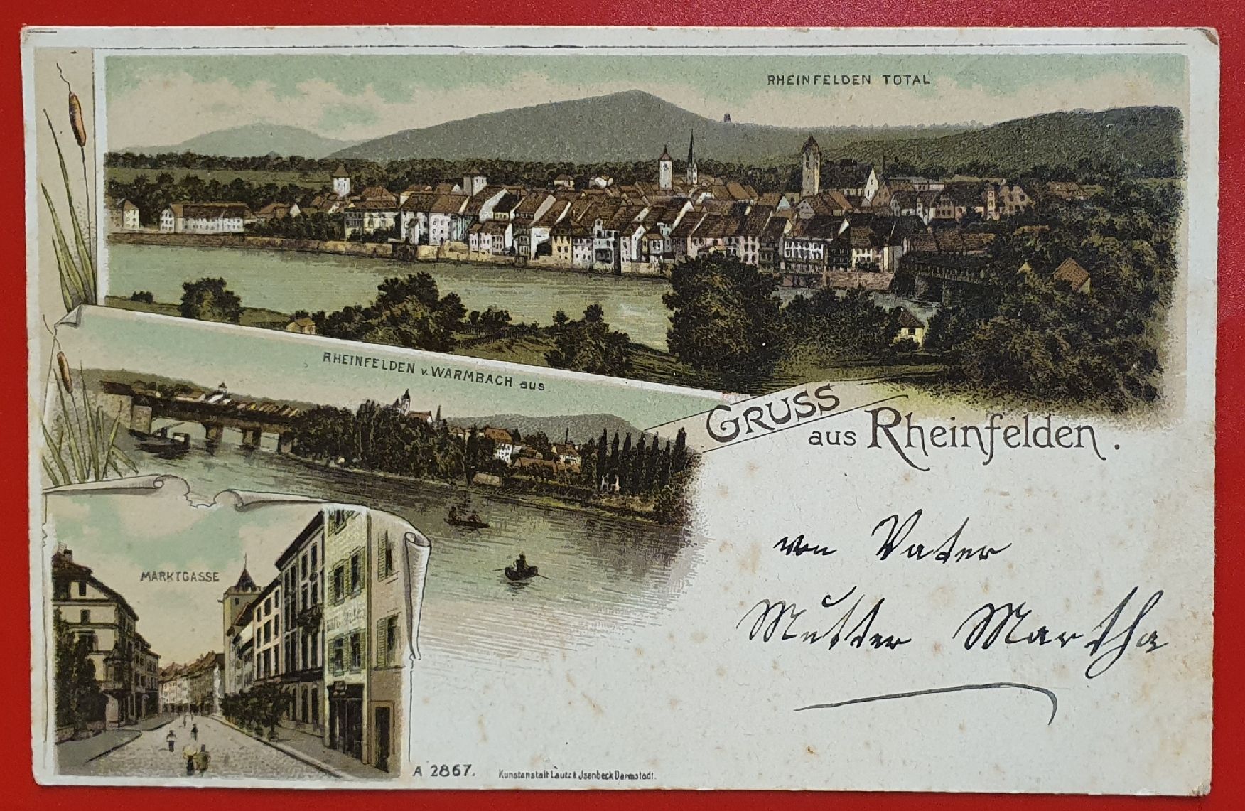 Ansichtskarten: Gruss aus Rheinfelden 1900 – Gebraucht aus Kreuzlingen von Rschweiz1