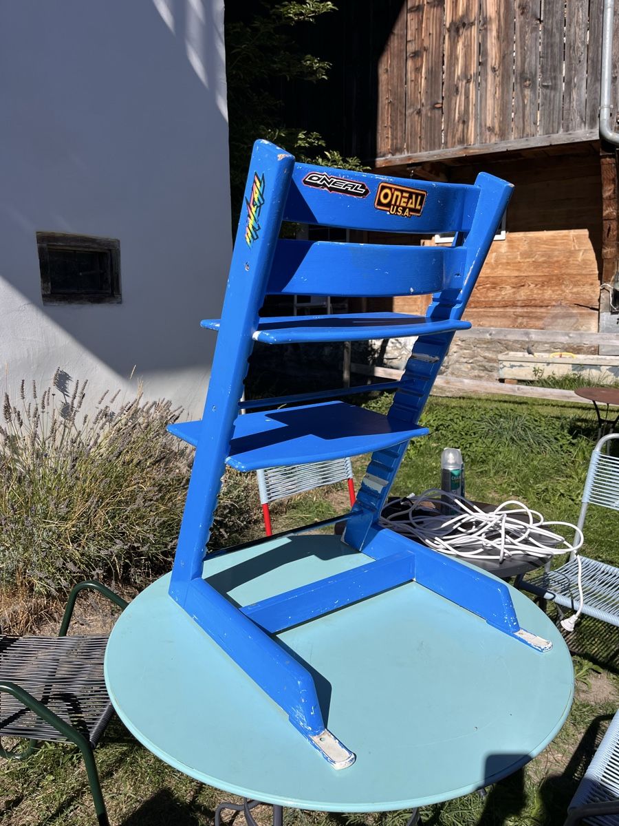 Stokke Hochstühle: Tripp Trapp in blau – Gebraucht aus Cumbel von Langwiesler8 1