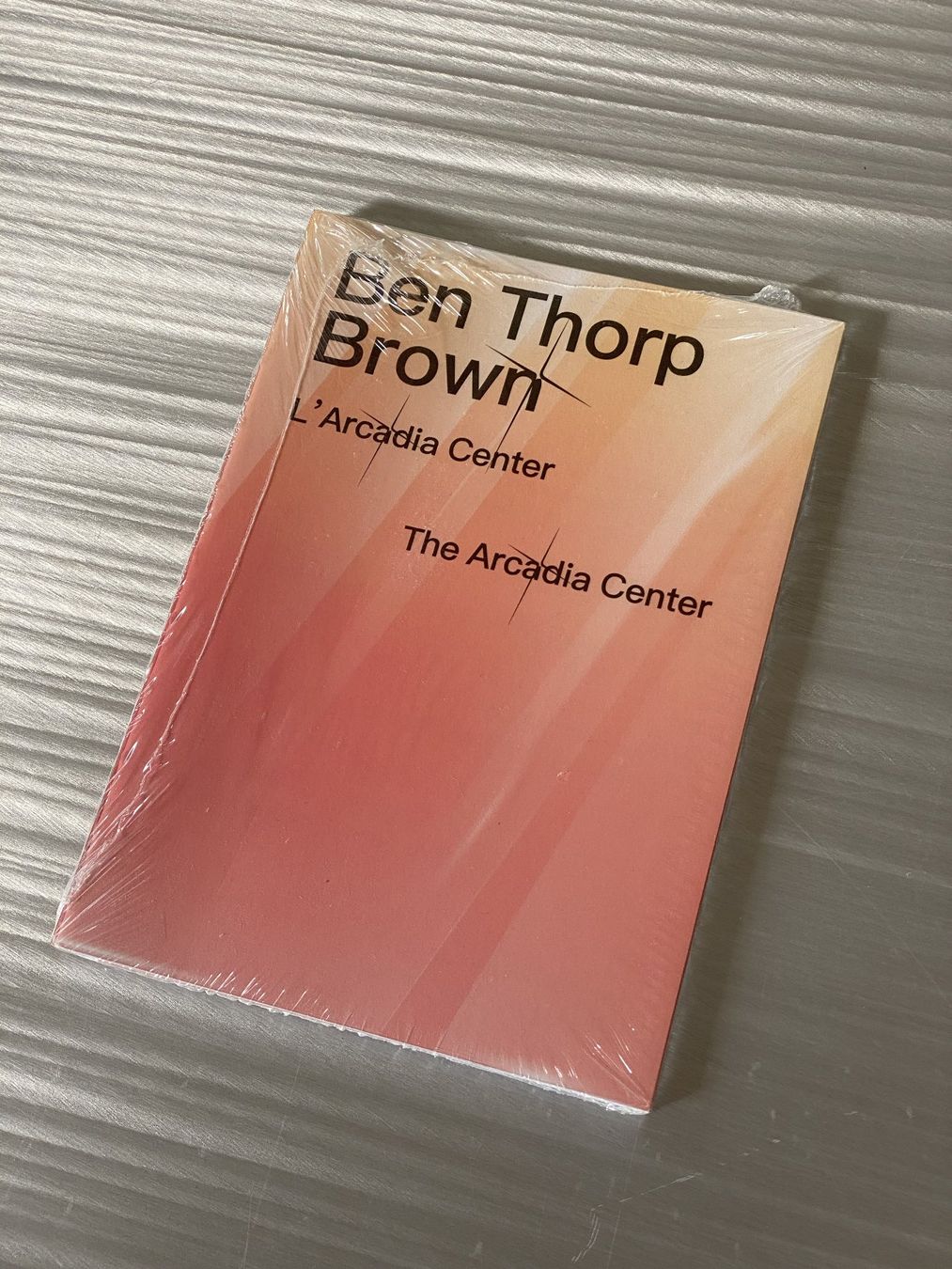 Libri: L'arcadia Center - Ben Thorp Brown – Nuovo e nell'imballaggio originale da Zürich venduto da Abost