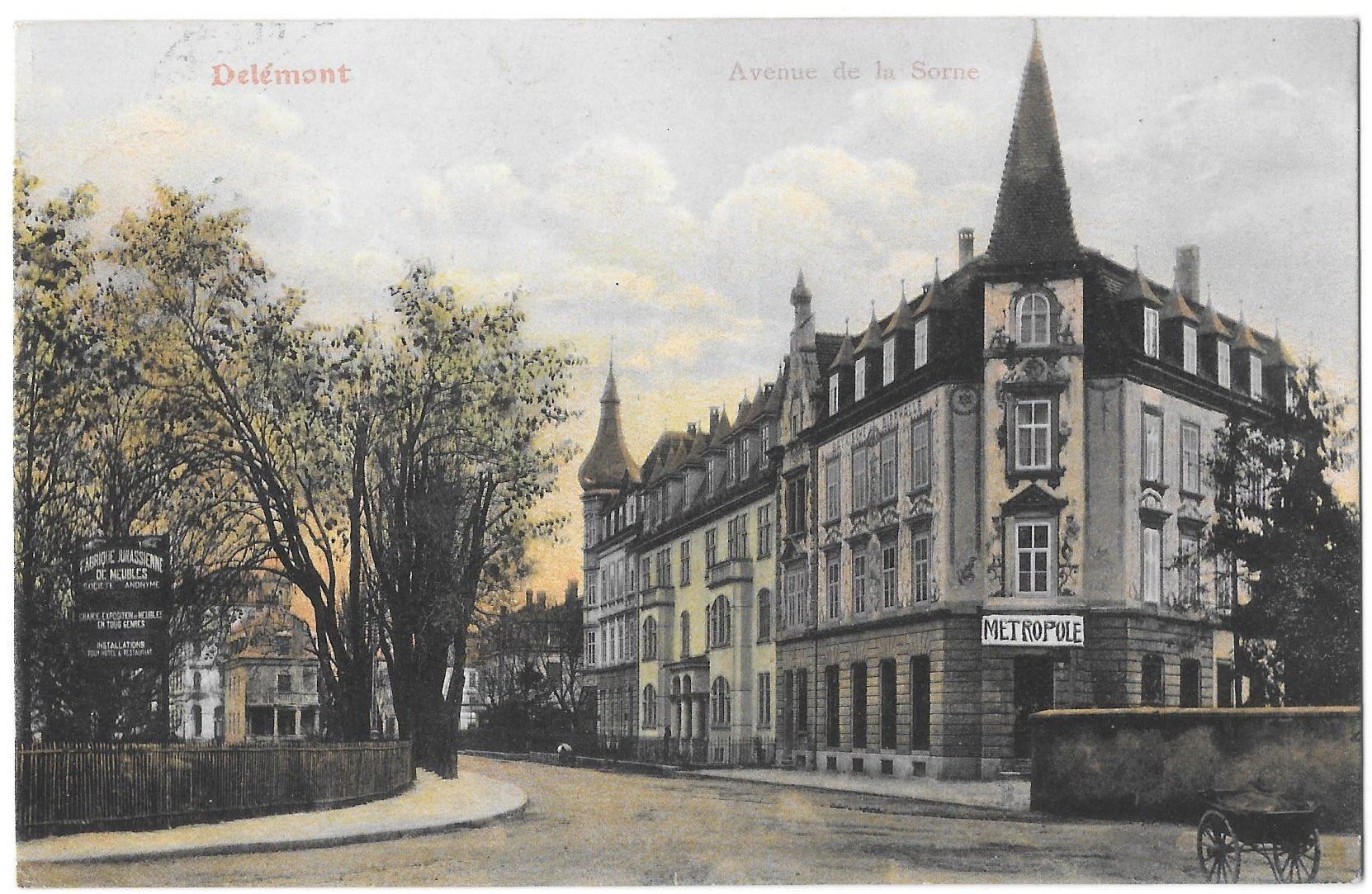 Cartes postales: Delémont Avenue de la Sorne – D'occasion à Olten par clotaldi