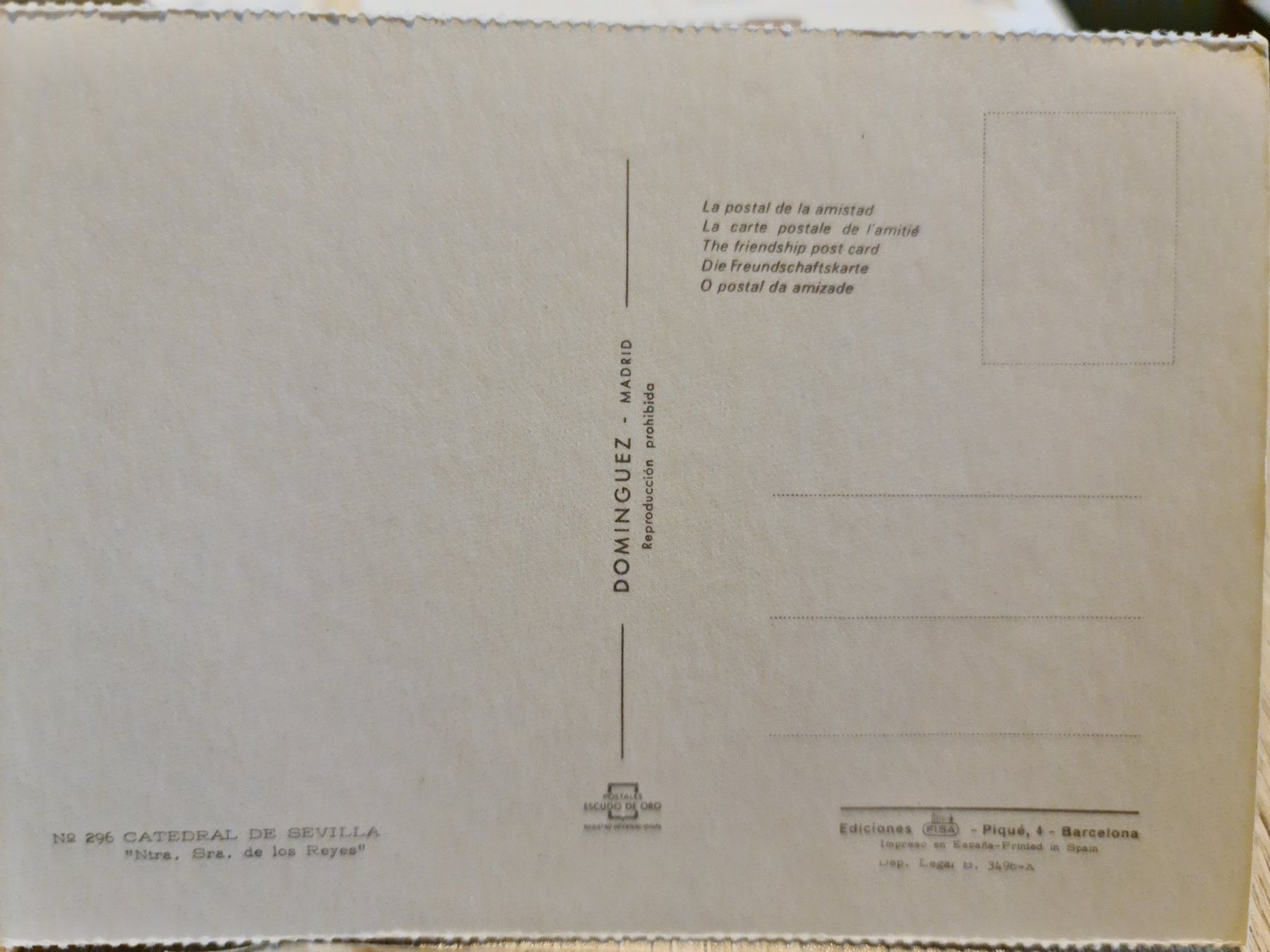 Cartoline postali: Ansichtskarte Kathedrale Sevilla – Usato da Dintikon venduto da Vexi 1