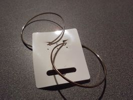 Ohrstecker Kreolen gross, goldfarbig