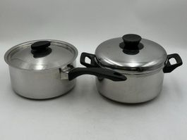 2x Topf mit Deckel – ø20 & 21cm - Kochtopf