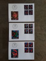3 FDC Briefe 1971 Pro Patria 4er Block