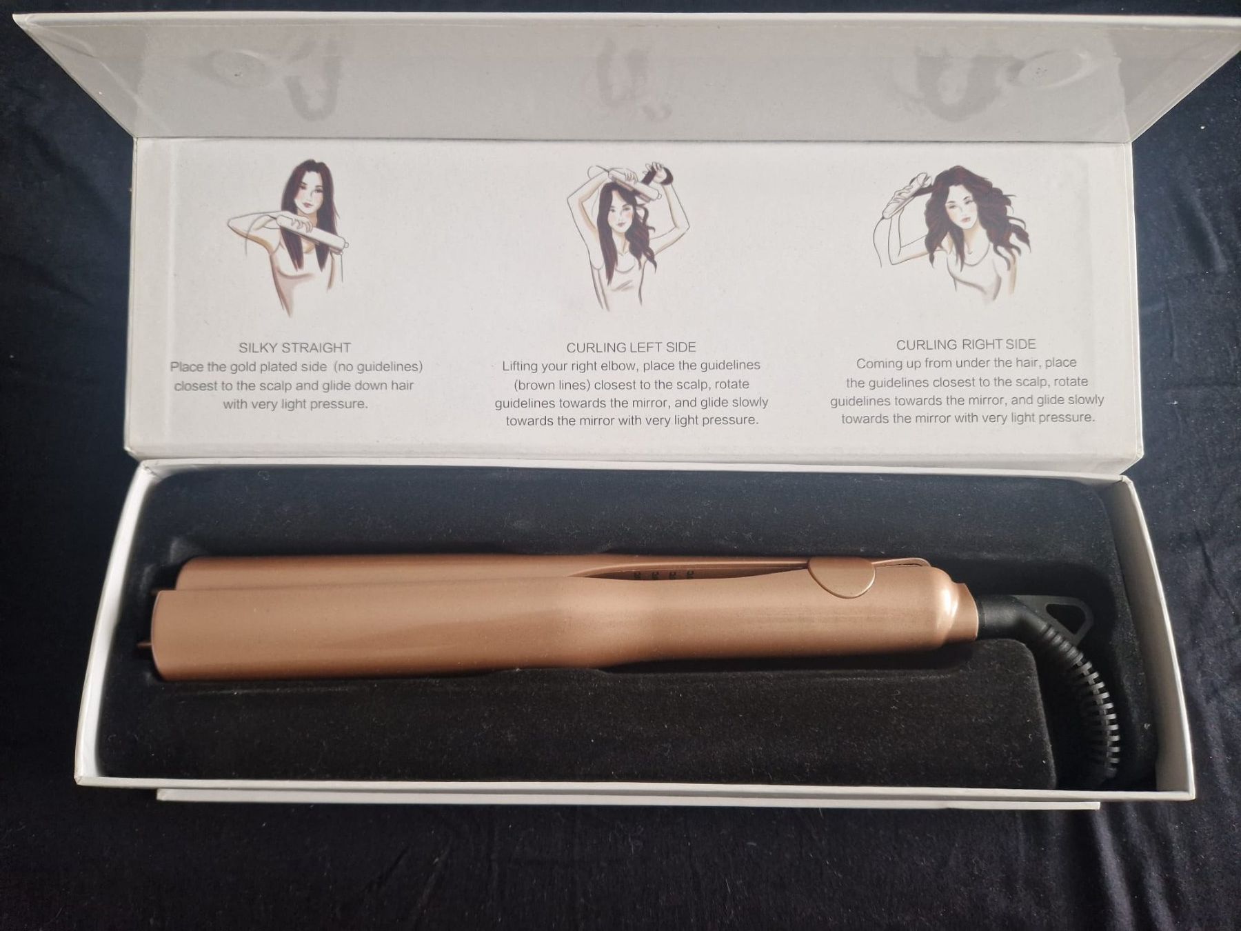 Lockenstäbe & Haarglätter: Glätteisen & Lockenstab 2in1, Roségold – Neu und originalverpackt aus Emmen von GrabandGo 2