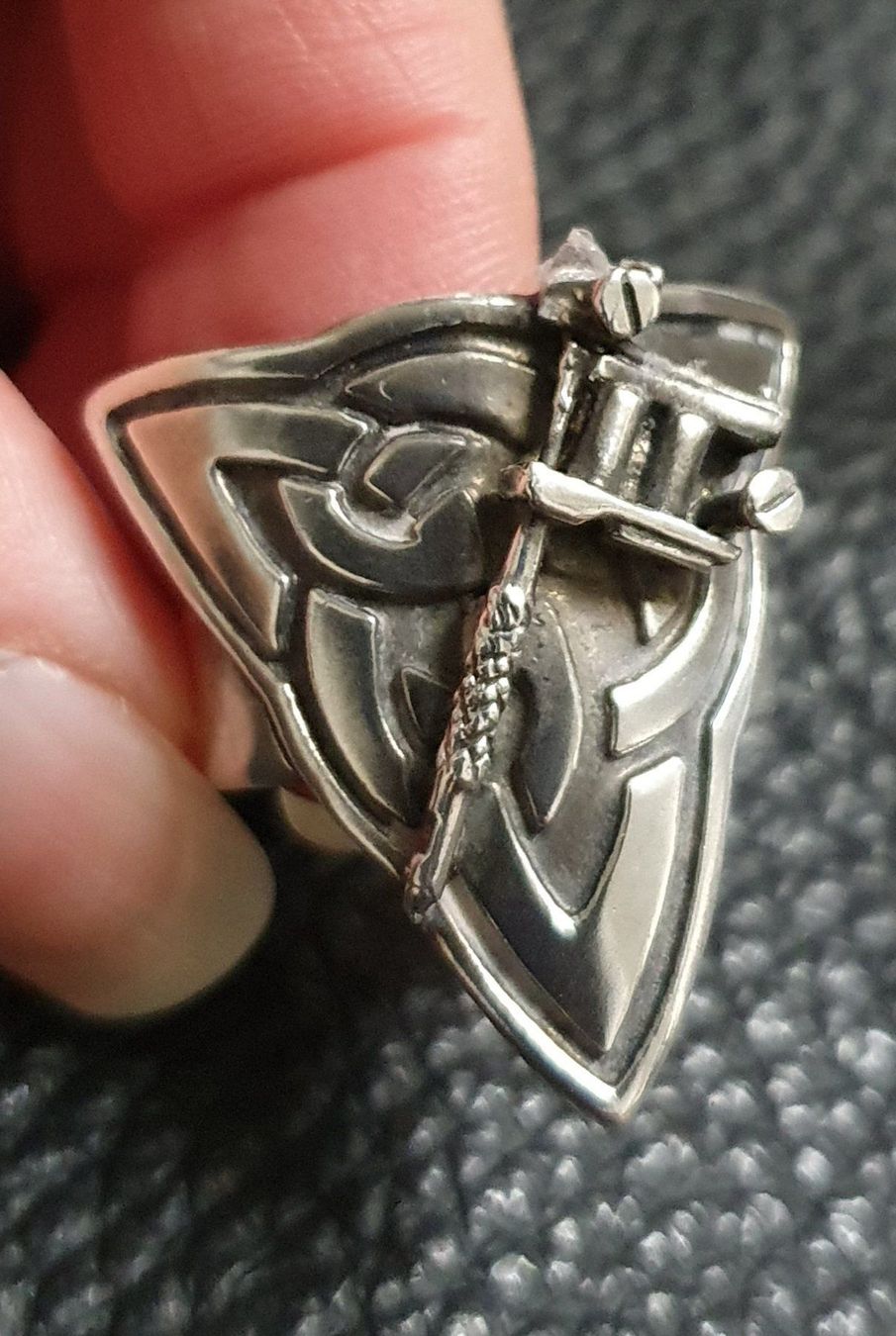 Anelli: Neu: Tribal Tattoo - Ring / 925 Silber / Gr. 62 – Nuovo (secondo la descrizione) da Muri AG venduto da Edlerweiss-Schwarz 2