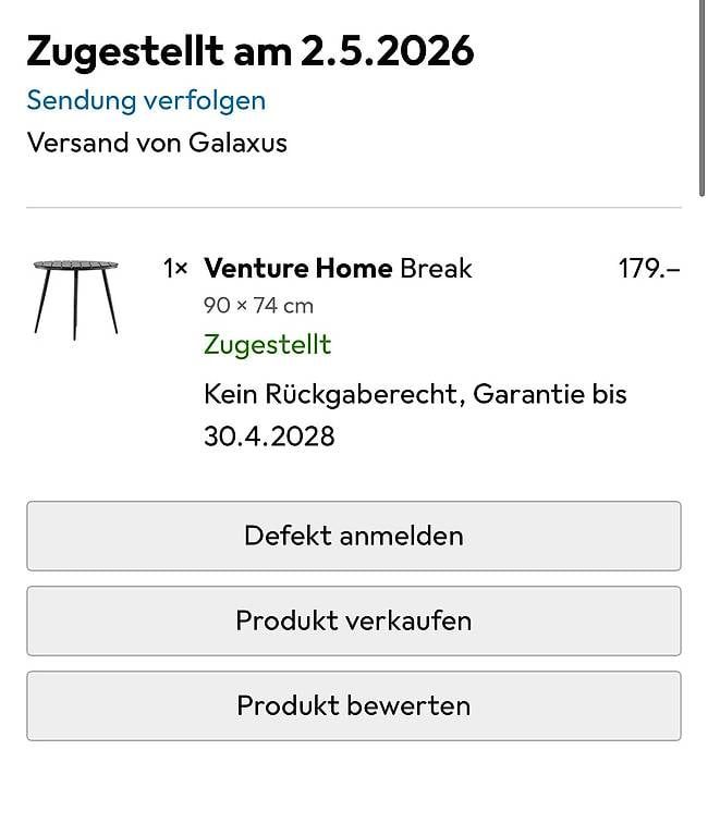 Tischset: Gartentisch plus zwei Stühle – Gebraucht aus Zürich von Julie90 1