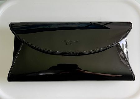 L.K.Bennett London Elegante Abend Schwarz Lackleder Clutch