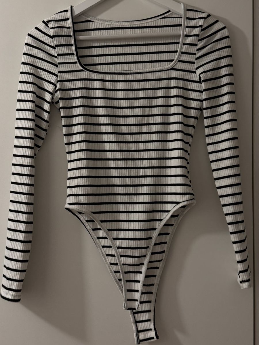 Shein Top: Langarmbody, Grösse: XS Tall, gestreift – Nuovo (secondo la descrizione) da Tuggen venduto da jess_gls06