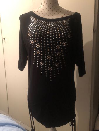 T-Shirt Long AP Gr. S schwarz