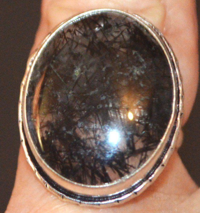 Anelli: Ring L-3514 – Schwarzer Rutil 19cm Innendurchmesser – Nuovo e nell'imballaggio originale da Goldiwil (Thun) venduto da han_v5b7 1