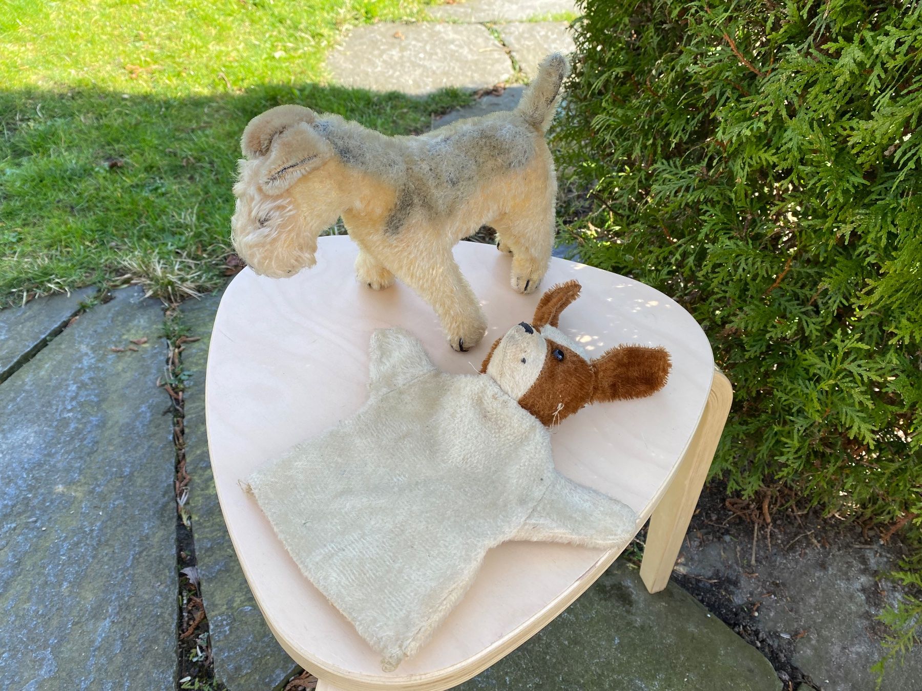 Giocattoli: antiker Terrier und Handpuppen-Hund – Usato da Feldbach venduto da Olive1