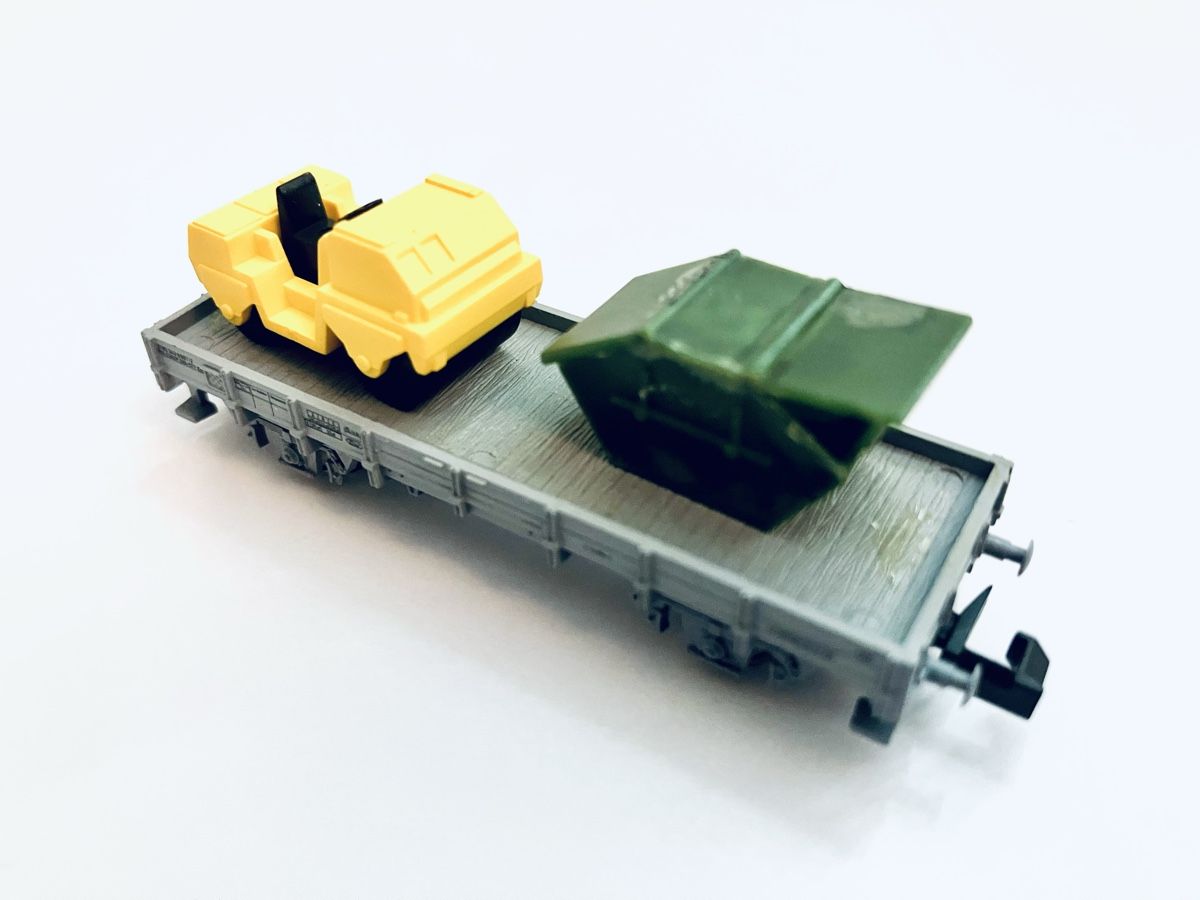 Roco Modellini di ferrovie: Baustellen Walze Transport Container SPUR N – Usato da Oberbuchsiten venduto da Orsetto24 1
