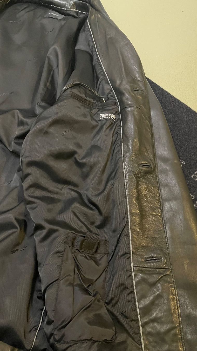 Mäntel: Schwarzer Ledermantel Offset Gr. 50 Übergangsjacke Herbst – Gebraucht aus zeihen von Racer-71 4