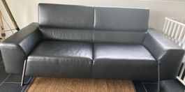 Sofa 2 Sitzer Black