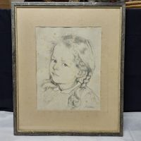Samuel Wülser 1897-1977, Schweizer Maler, Bild, Mädchen