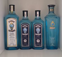 Bombay Sapphire1L, Star of Bombay 0,7L, 2x Bombay East Gin