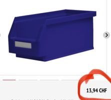 25Stk neue Kappes Sichtlagerkasten RasterPlan® Favorit, blau