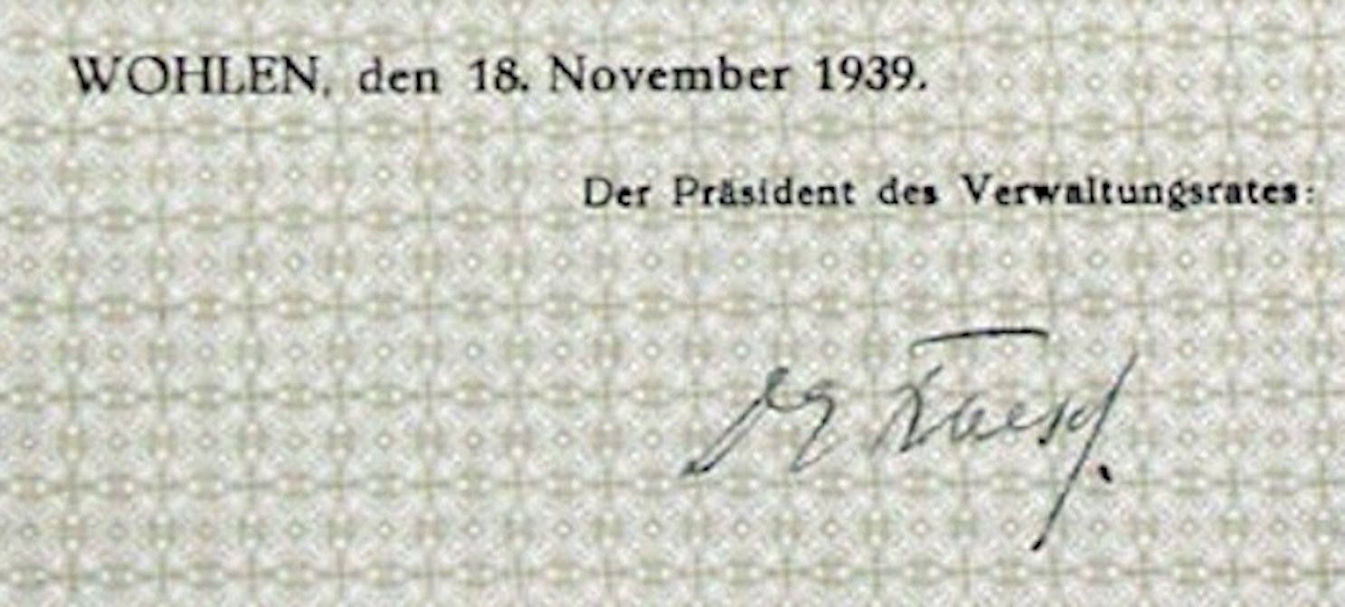 Documenti: Howag AG Wohlen - 1939 – Usato da Solothurn venduto da Sgasche 1