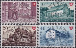 1949, B42-B45, Serie: Ersttags-Vollstempel (F) Luxus! 250.-+