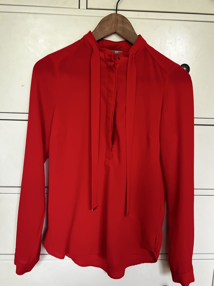 Orsay Camicette: Orsay Bluse Gr.36 neuwertig rot – Nuovo (secondo la descrizione) da Bottighofen venduto da fritz-81