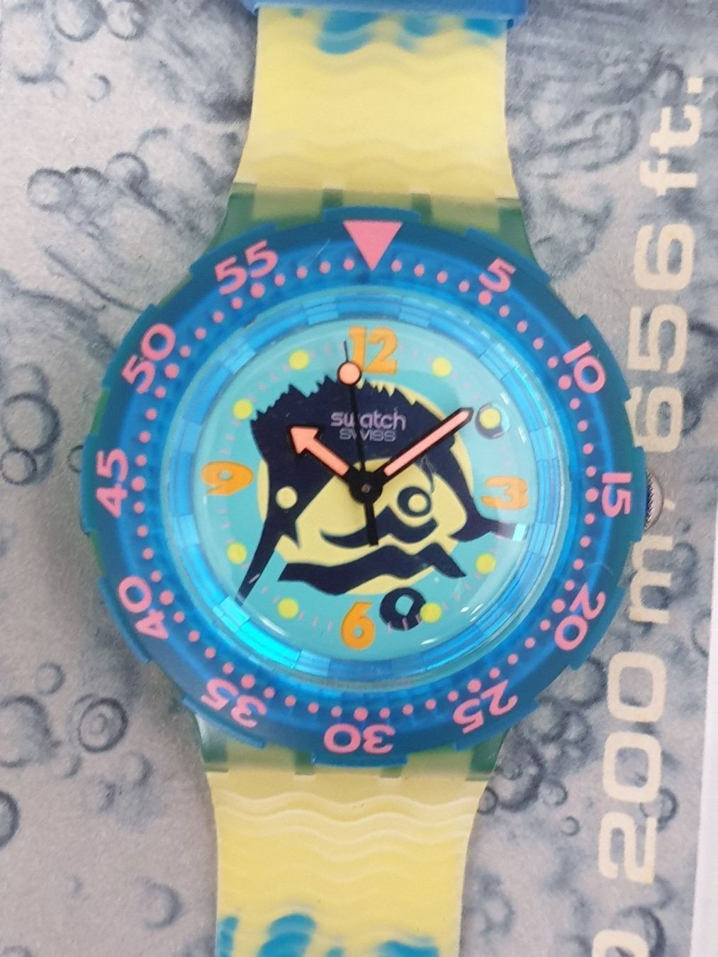 Swatch Uhren: SWATCH SCUBA SDG101 SWORDFISH NEU – Neu und originalverpackt aus Lommiswil von