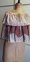 Sommerliche Carmenbluse mit Muster - Grösse M