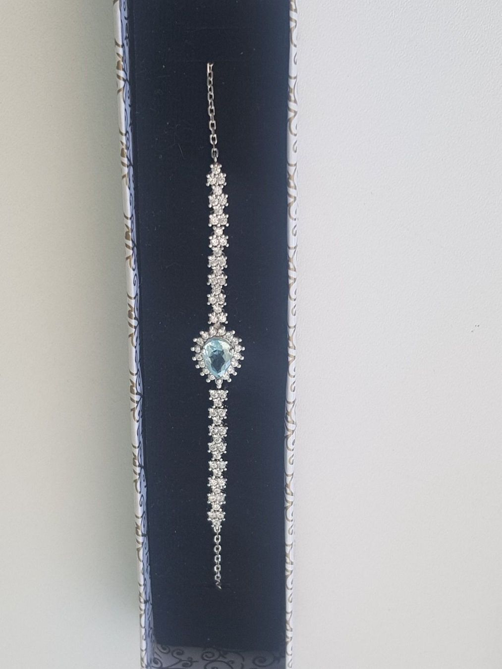 Bracciali & Braccialetti: Silber Armband mit Aquamarin Edelsteine – Nuovo (secondo la descrizione) da Wolhusen venduto da toni079 3
