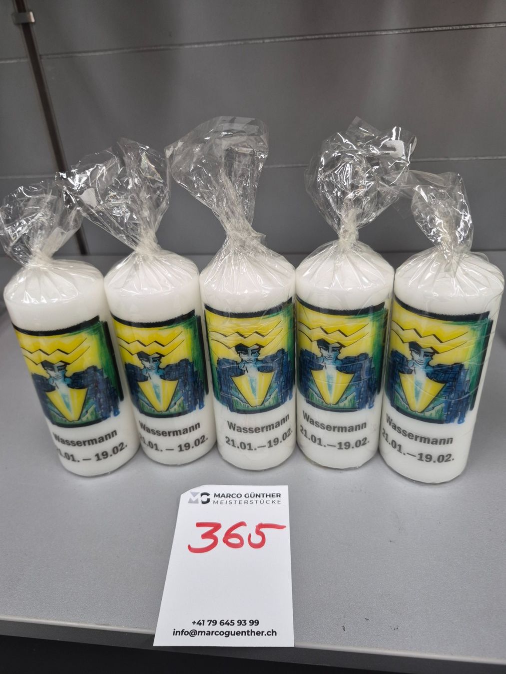 Candele: 365 Posten Sternzeichen-Kerzen aus Liquidation – Nuovo (secondo la descrizione) da Derendingen venduto da Meisterstuecke