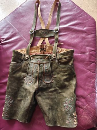 Hochwertige verzierte Lederhose 58 Stockerpoint