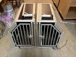 Schmidt-Box Hundeboxen 2er Set Aluminium neuwertig